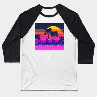 Glitched palm trees Baseball T-Shirt